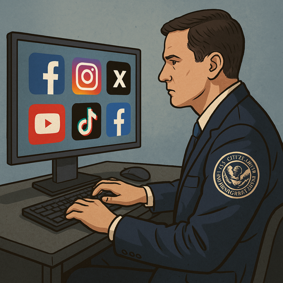 युएससिआइएसले आप्रवासीको सामाजिक सञ्जाल निगरानी गर्ने